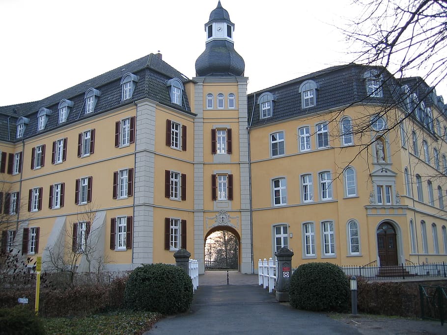 monastery, niederrhein, education site, building exterior, architecture HD wallpaper