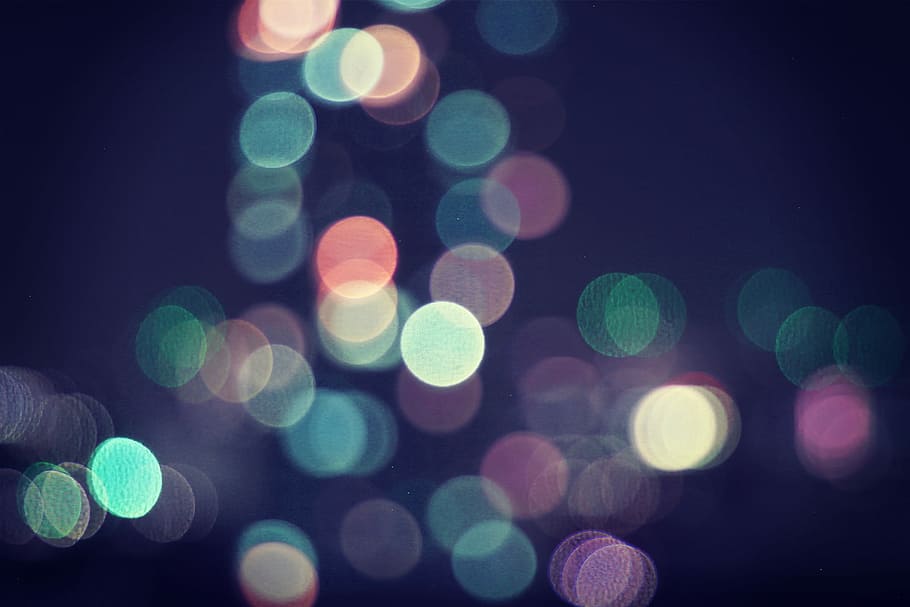 colored of lights, defocused, abstract, backgrounds, night, circle HD wallpaper