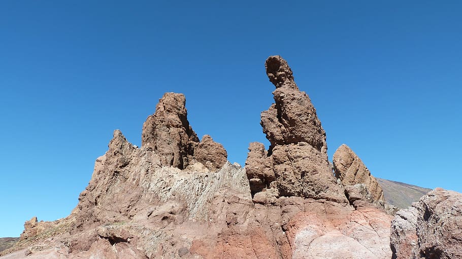 Rocks, Landscape, Mountain, Nature, Sky, travel, outdoor, blue HD wallpaper