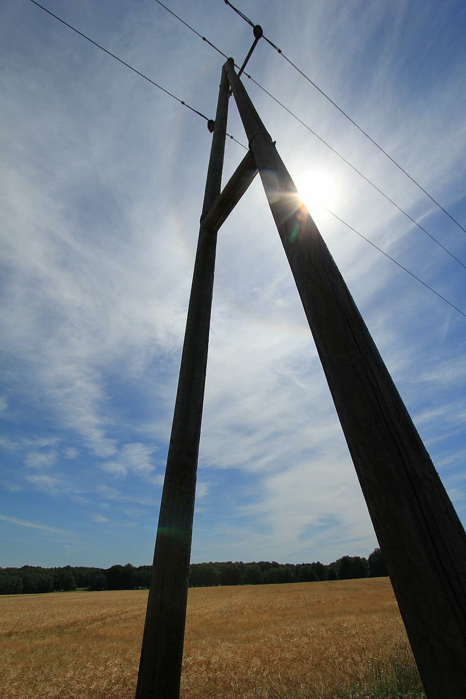 current, strommast, power line, electricity, pylon, cable, landscape HD wallpaper