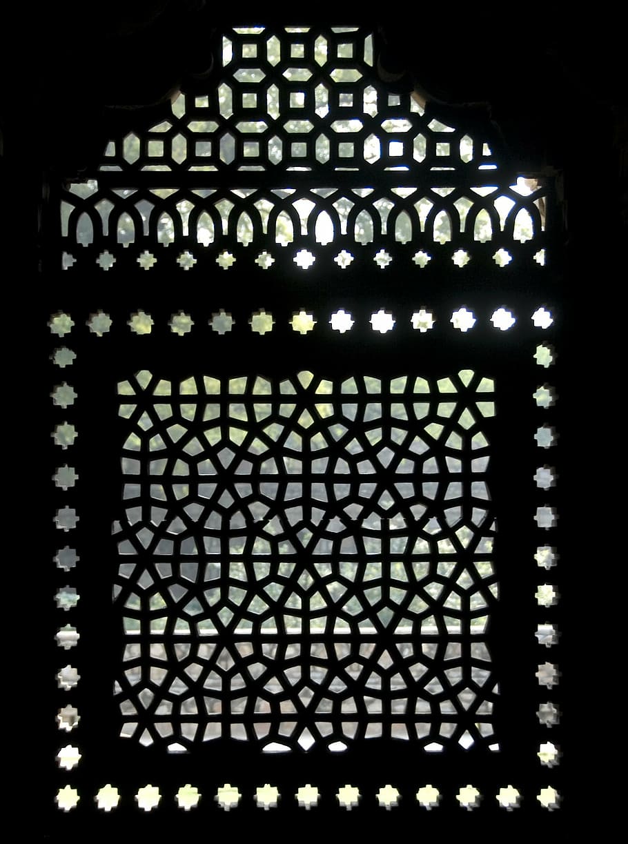 light, shadow, window, mausoleum, india, delhi, humanyun mausoleum HD wallpaper