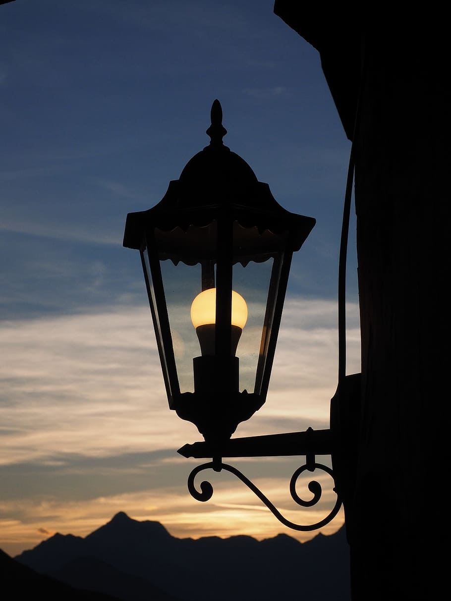 lantern, light, lighting, evening, jaufenpass, high cross top HD wallpaper