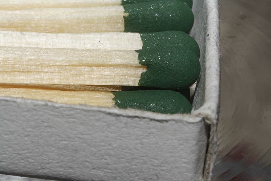 detonator, match, matches, ignition, close, sticks, macro, green HD wallpaper