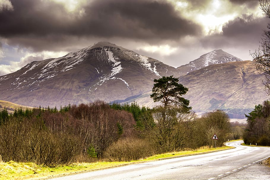 Hill, Landscape, Winter, Mountain, nature, scenery, outdoor HD wallpaper