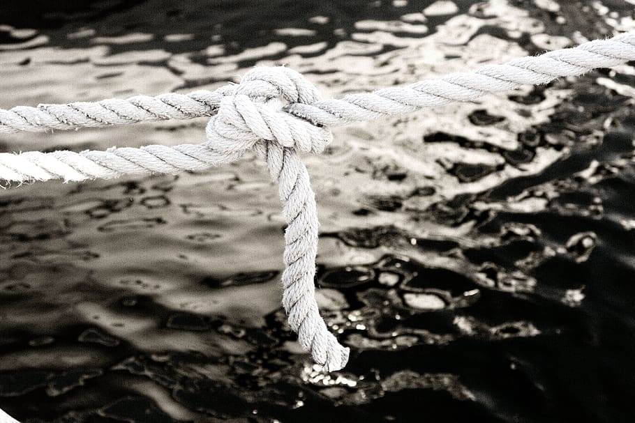 rope, fixing, node, maritime, strings, boat, sea, strength, HD wallpaper