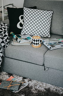 Resting with magazines and cup of coffee, interior, relaxing HD wallpaper