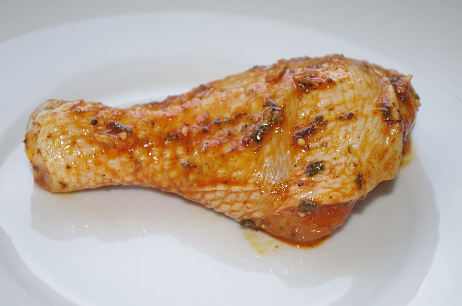 chicken drumstick, the chicken, thigh, pepper, marinated, meal HD wallpaper