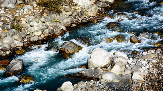 Beas River, River, Beas, Himalayas, manali, stream, water, wet HD wallpaper