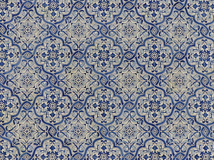 portugal, azulejo, ceramic, earthenware, tile, blue, azuleros HD wallpaper