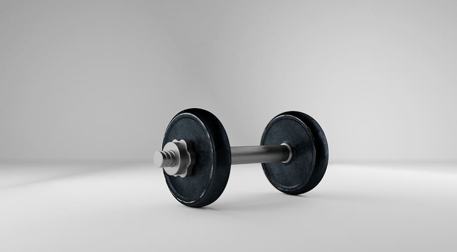 dumbell, barbell, bodybuilding, equipment, fitness, exercise, HD wallpaper