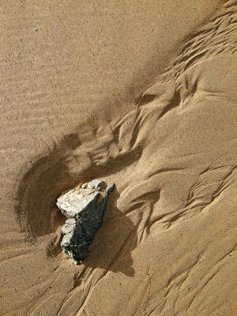 sand, pattern, beach, tide, stream, ripple, textured, shadow HD wallpaper