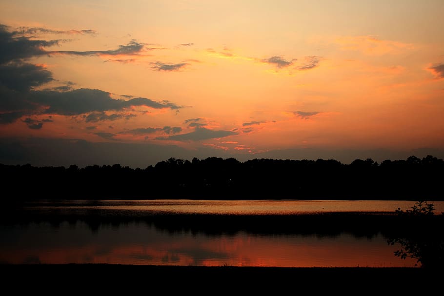 sunset, landscape, nature, sky, outdoor, cloud, evening, park HD wallpaper