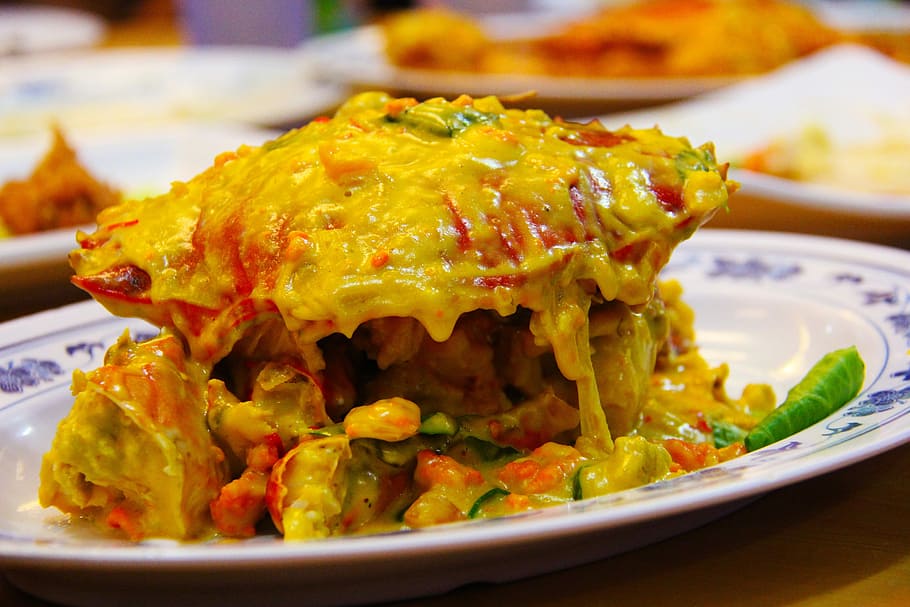 Crabs, Salted, Eggs, Popular, Dish, salted eggs, seafood, fresh HD wallpaper