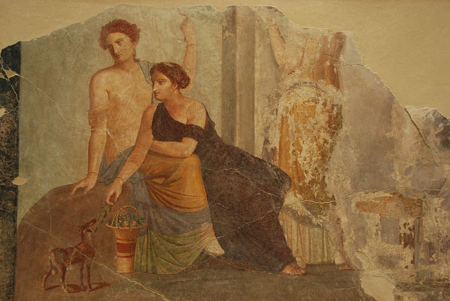 Fresco, Mural, Art, Art, History, Old, Museum, louvre, lens HD wallpaper