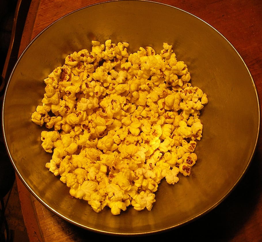 popcorn, turmeric, snack, food and drink, freshness, indoors HD wallpaper