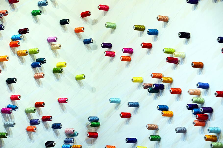 Threads, Color, Connection, connectedness, color coil, yarn HD wallpaper