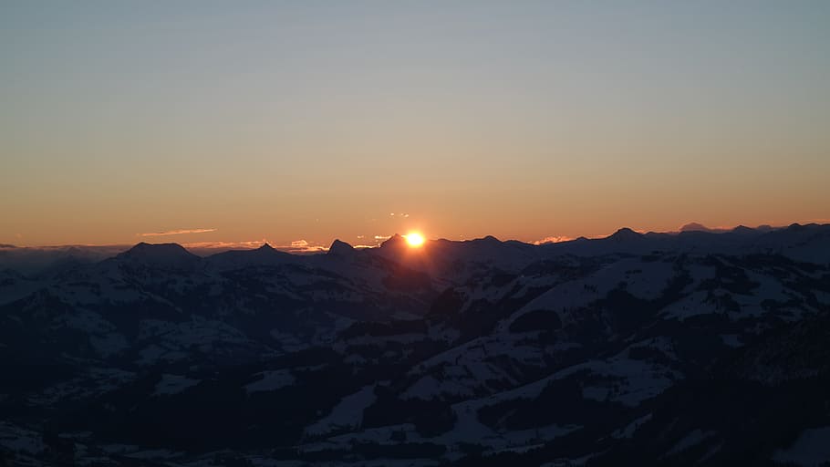 Sunrise, High Salve Austria, morning mood most mountain, sunset, HD wallpaper