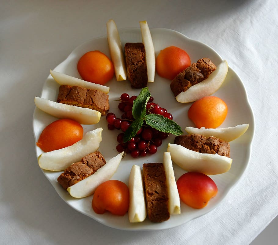 dessert, fruit, food, tomato, meal, plate, gourmet, food and drink HD wallpaper