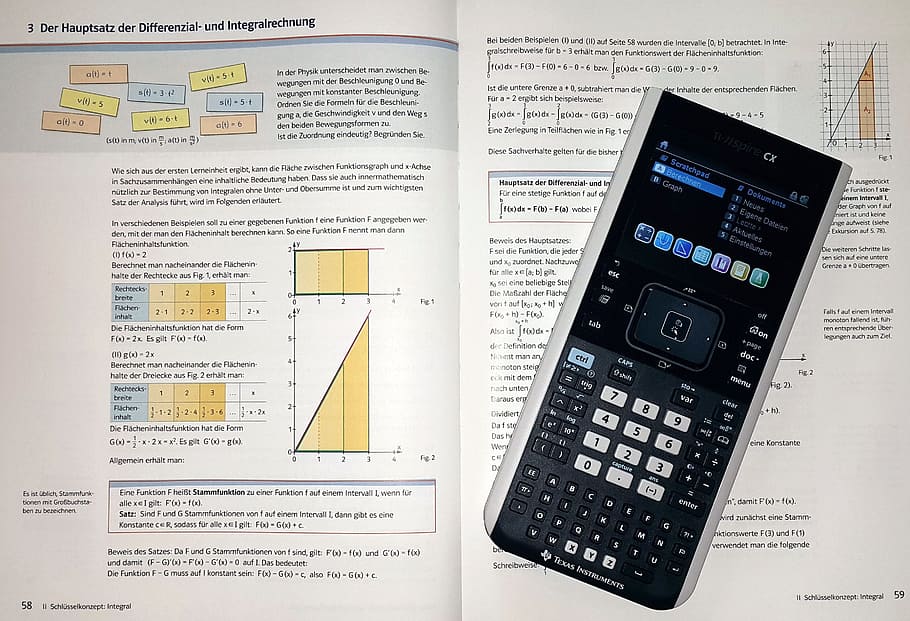 graphing calculator on book, Mathematics, School, Learn, Count HD wallpaper