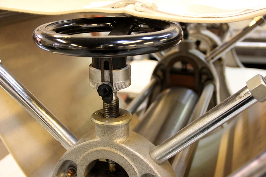 Press, Workplace, Atelier, Crank, Roll, printing, machine, metal HD wallpaper