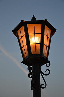 lighted black post, replacement lamp, lighting, the light bulb HD wallpaper