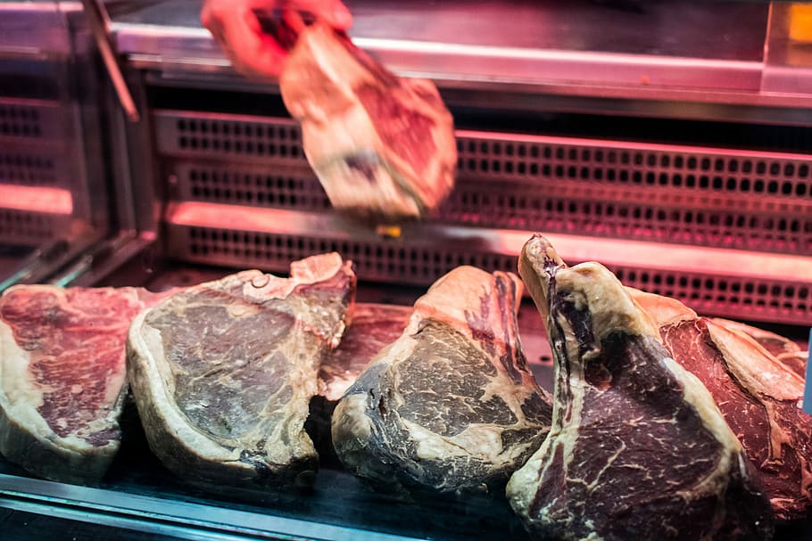 Steakhouse beef meat selection, food, raw Food, freshness, market