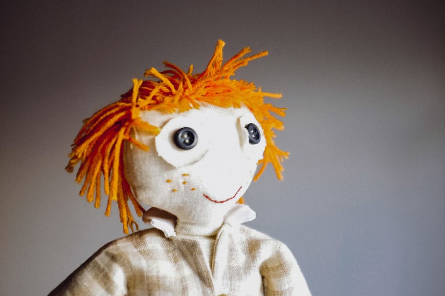 Red headed doll, concepts And Ideas, objects, other, people, one Person HD wallpaper