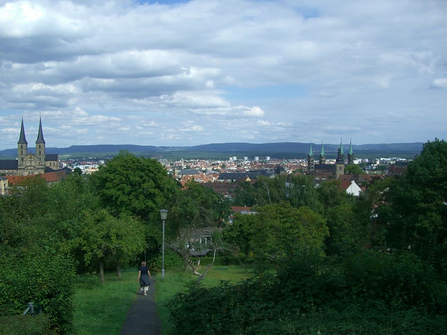 bamberg, city, viewpoint, dom, architecture, built structure HD wallpaper