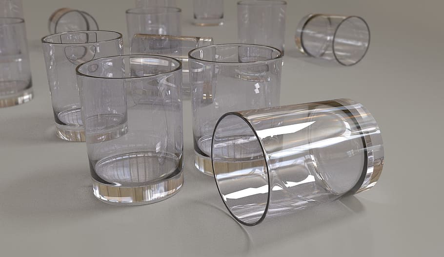 Glass, Water, Drink, 3D, drink water, sed, hydration, thirsty HD wallpaper