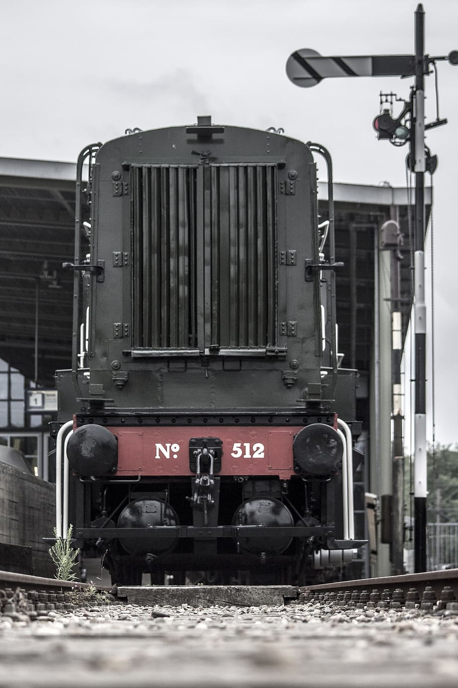 Train, Machine, Rails, Track, Vintage, old, transport, railway HD wallpaper