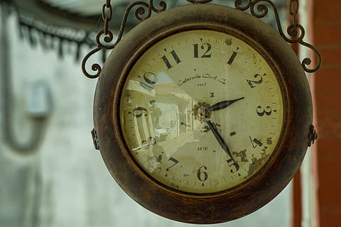 vintage, blur, numbers, time, antique, classic, clock, close -up HD wallpaper