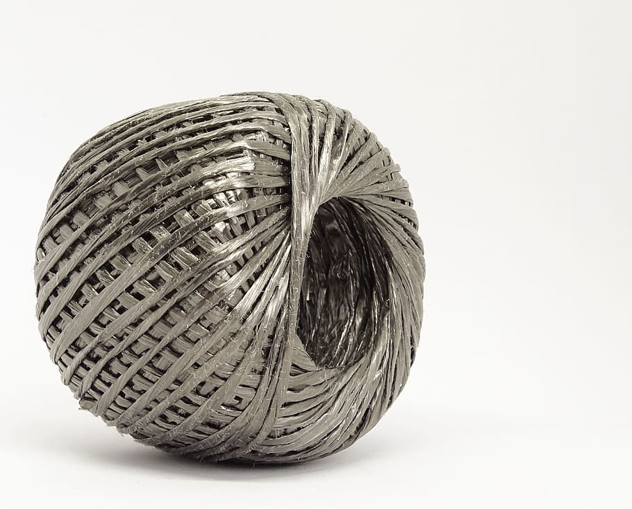 thread, strand, cord, twine, string, grey, cut out, single object HD wallpaper