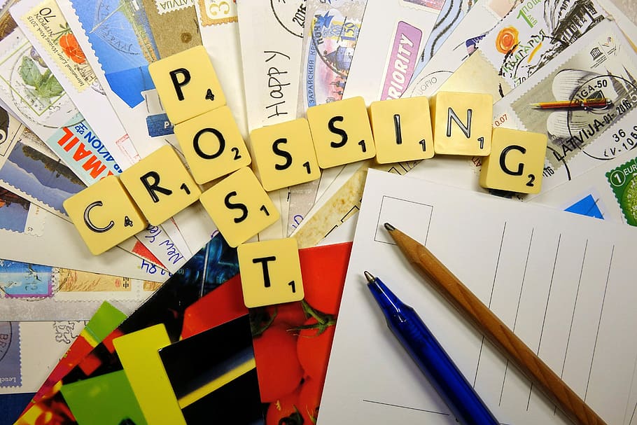 crossing post scrabble tiles, Postcrossing, Hobby, Postcards HD wallpaper