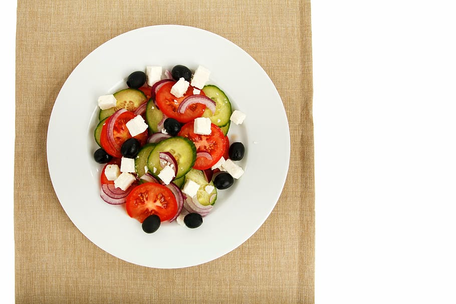 tomato with tomato on plate, appetizer, cheese, cucumber, diet HD wallpaper