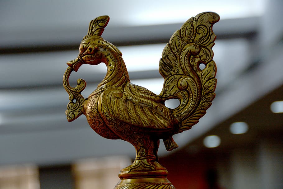 bird, metal, design, classic, india, art and craft, animal representation HD wallpaper