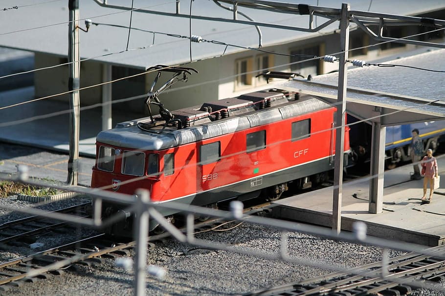 Model, Train, Melide, swissminiatur, switzerland, train - vehicle HD wallpaper
