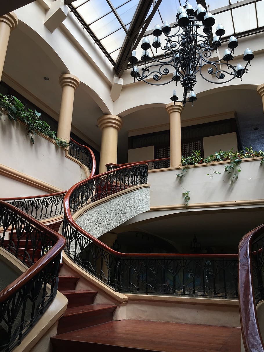 staircase, interior, stairs, architecture, stairway, old, steps HD wallpaper