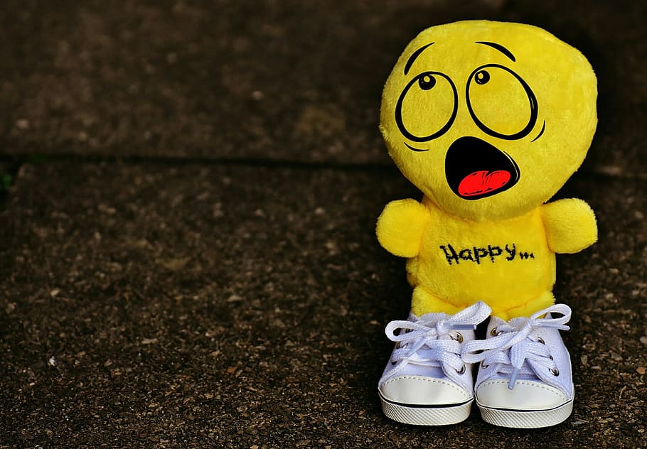 smiley, horrified, amazed, sneakers, funny, emoticon, emotion, HD wallpaper
