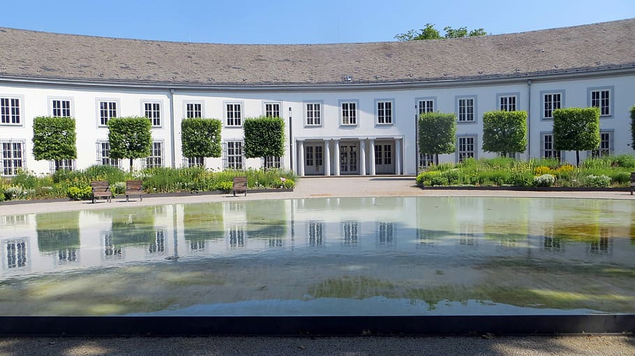 Koblenz, Castle, Building, Architecture, water reflection, places of interest HD wallpaper