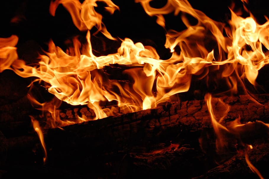 fire, atmosphere, hot, burning, fire - natural phenomenon, flame HD wallpaper