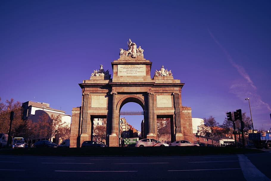 Monument, Puerta De Toledo, Toledo, Spain, architecture, city HD wallpaper