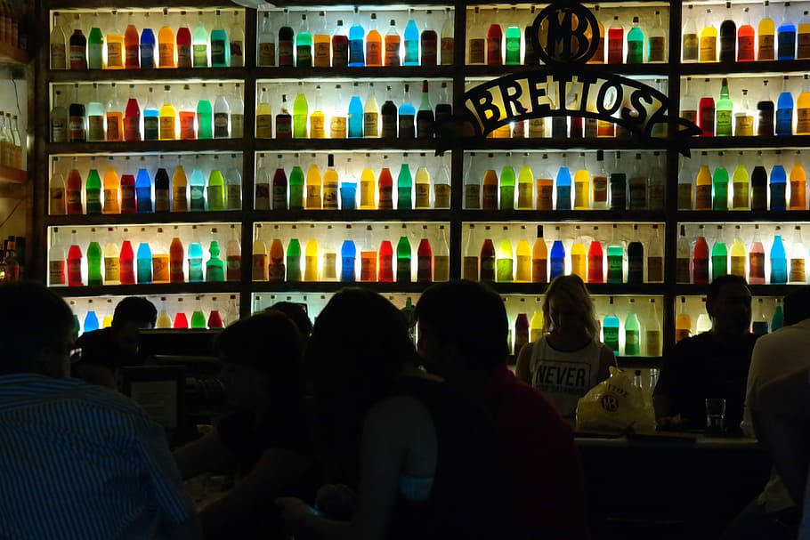 Pub, Drink, Fun, Light, Colors, young, glass, vacation, alcohol HD wallpaper