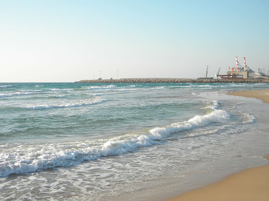 beach, wave, sandy beach, water, sea, sky, land, motion, scenics - nature HD wallpaper