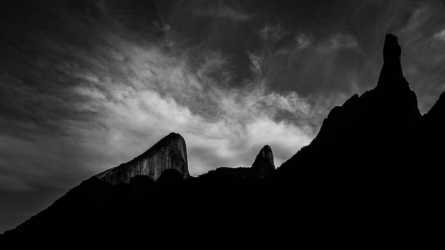 landscape, mountain, nature, forest, vista, serra, stone, trees HD wallpaper