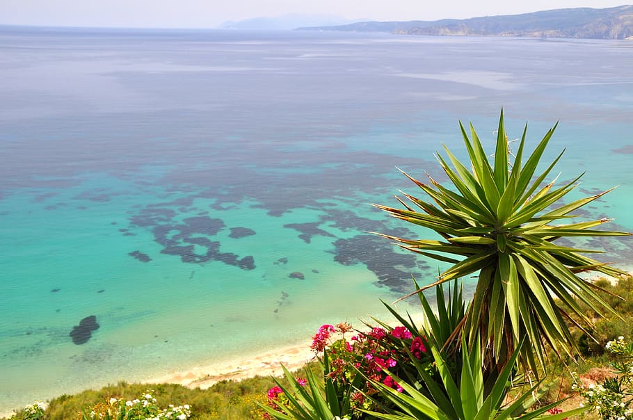 beach, sea, greece, water, beauty in nature, scenics - nature HD wallpaper
