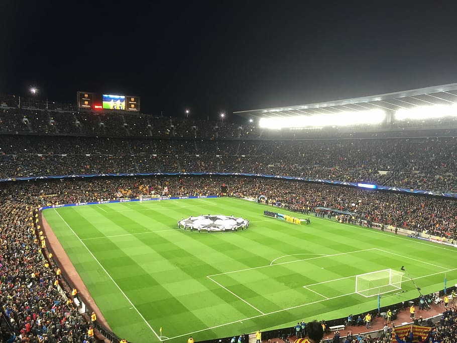 HD wallpaper: soccer field, Real Madrid, Camp Nou, FC Barcelona, The Classic | Wallpaper Flare