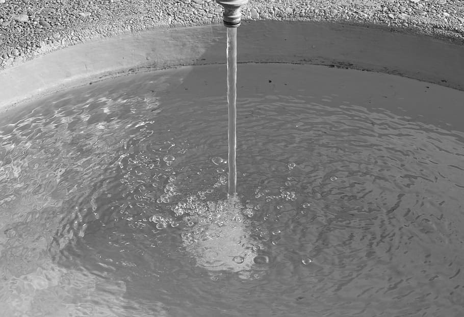 fountain, water, flow, motion, rippled, waterfront, nature HD wallpaper