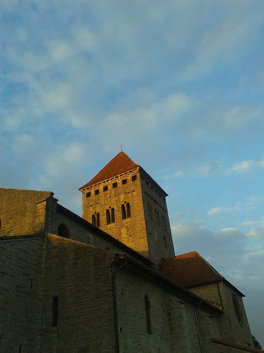 church, architecture, sunset, tower, history, europe, old, building exterior HD wallpaper