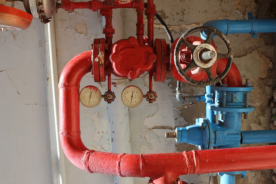 pressure, mechanism, plambing, sensor, tube, red, pipe - tube HD wallpaper