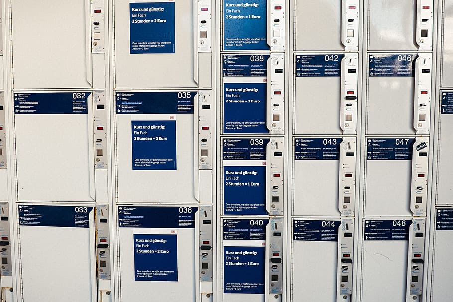 Coin Lockers, objects, network Server, data, rack, storage Compartment HD wallpaper